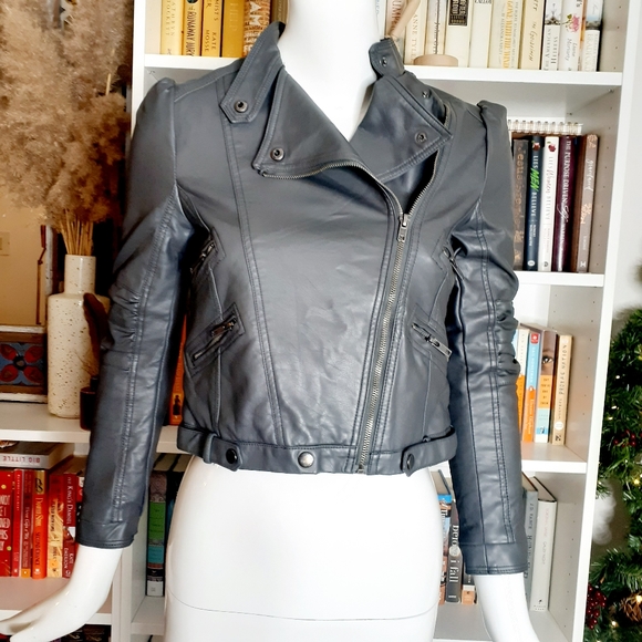 Spiritual Quality Active Jackets & Blazers - Women's Spiritual ACTIVE Faux Leather Assymetric Jacket Coat